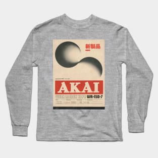 Retro 80s akai music record tape Long Sleeve T-Shirt